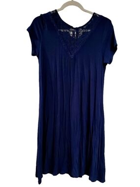 Maurices Navy Lace Overlay Dress